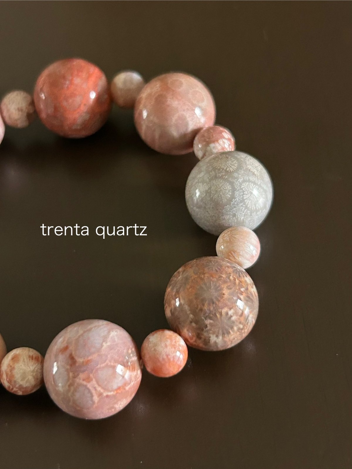 フォッシルコーラル ブレスレット | trenta quartz