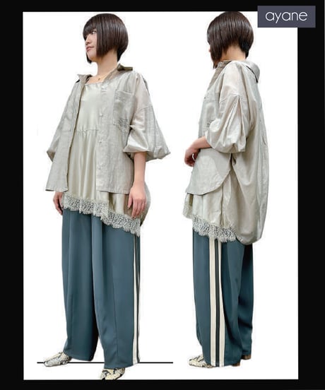 人気の為限定数量再生産　テロテロタックラインパンツ　876846　ayane 2026  COLLECTION 　限定数量再販