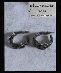 ツイストメタルピアス　256701  charmaer autumn collection  予約商品