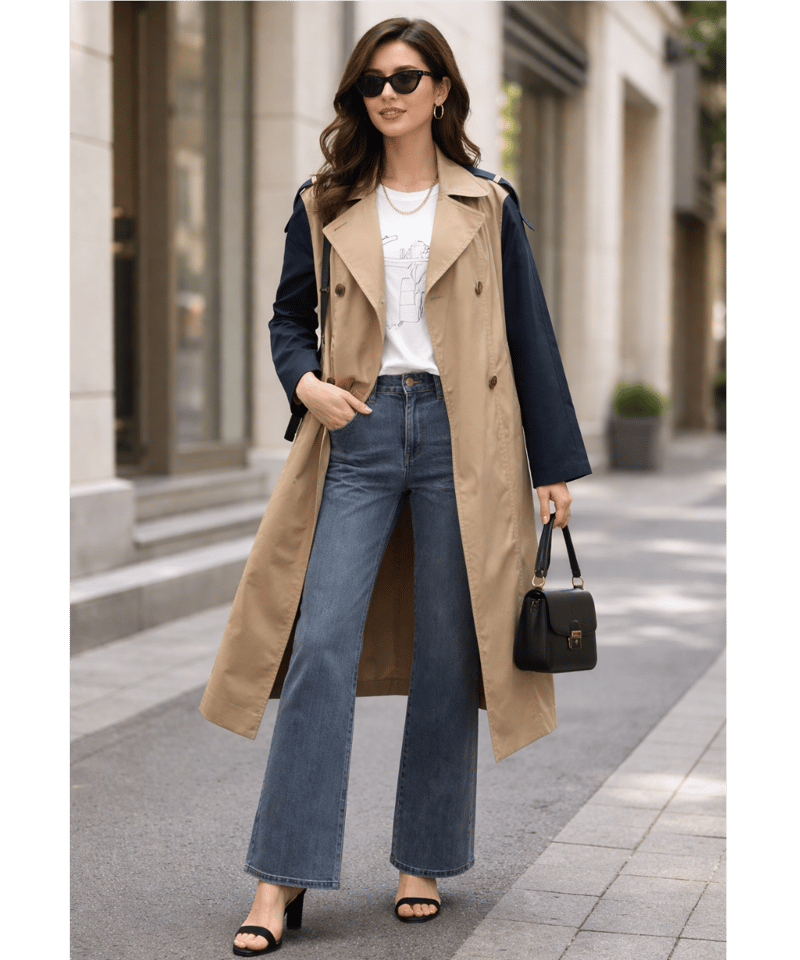 トレンチロングコート 411426 BLUE FRONCE SPRING | コレット