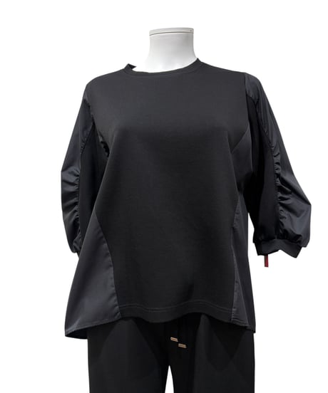 お誕生日限定セール　異素材ダンボールギャザープルオーバー　21267474　 ATELIER SIX