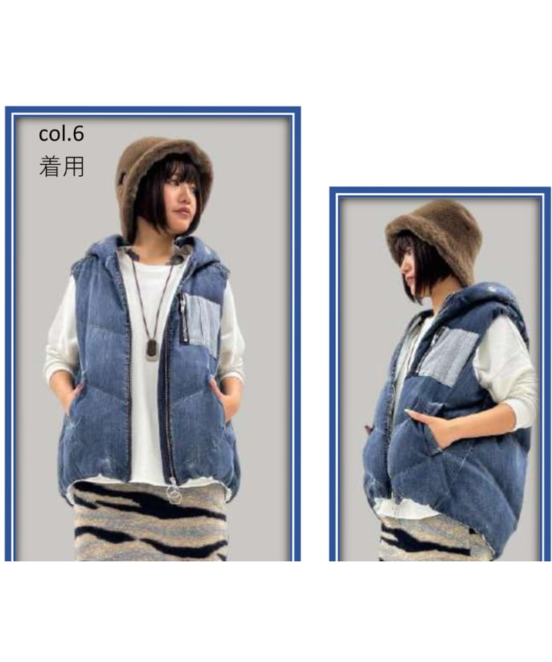 ダンガリーダウンベスト ayane WINTER 875823 ブラックフライデー