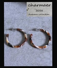 マーブルフープピアス　256706  charmaer autumn collection  予約商品