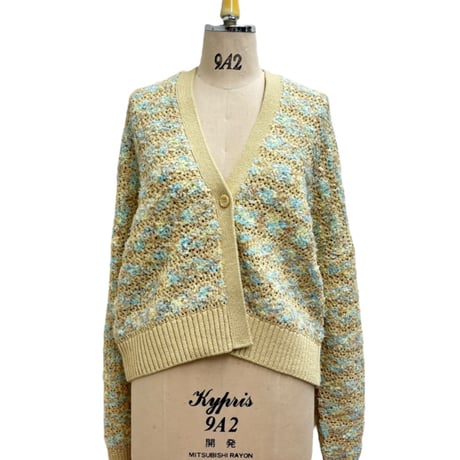 リボンヤーン ボーダーニットカーディガン　ayane 2026　Spring collection　816310 予約商品