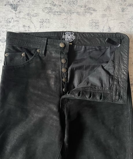 1990s RABERG Cow Leather pants