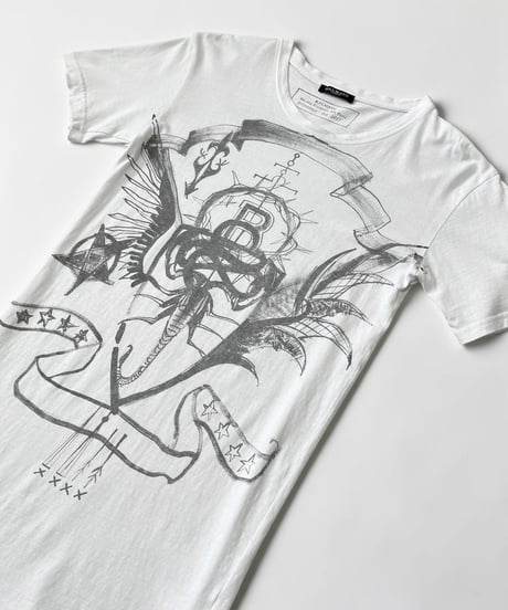 S/S 2011 BALMAIN BY CHRISTOPHE DECARNIN  GRAPHIC T-SHIRT ［XS］