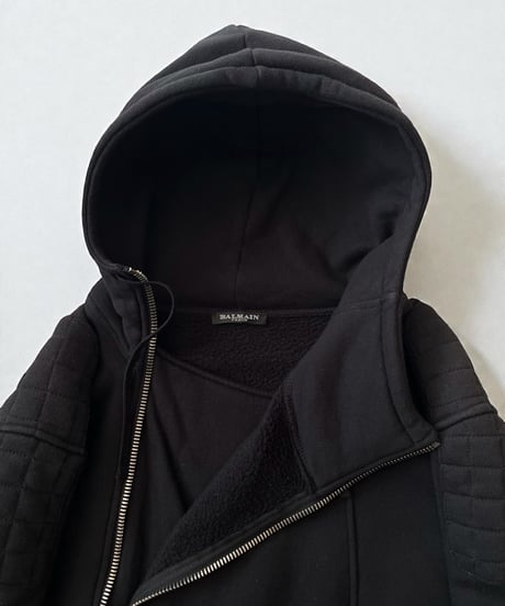 A/W 2012 BALMAIN HOMME BIKER ZIP HOODIE JACKET