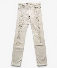 2014 DIOR HOMME REPAIRED DISTRESSED DENIM［28］