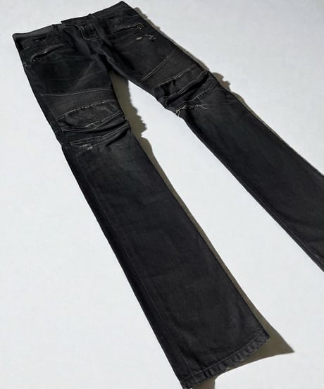 A/W 2010 BALMAIN BY CHRISTOPHE DECARNIN DAMAGE BIKER DENIM