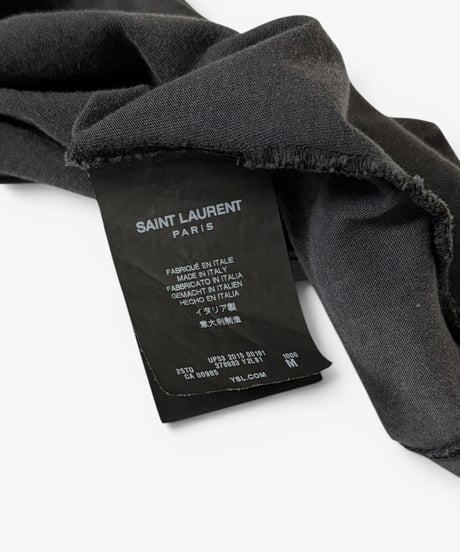 2015 SAINT LAURENT PARIS BLOOD LUSTER T-SHIRT［M］