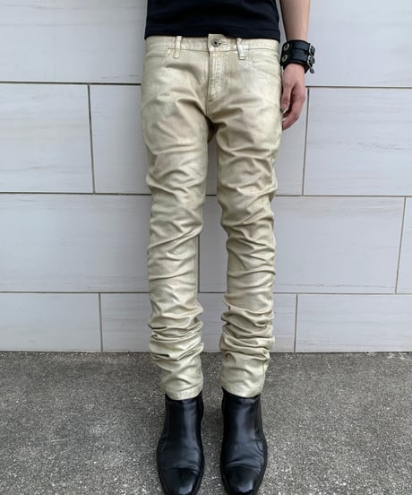 BLACKBARRETT by NEIL BARRETT Gold coating pants