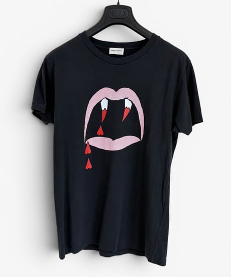 2015 SAINT LAURENT PARIS BLOOD LUSTER T-SHIRT［XS］