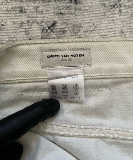 A/W 2013 Dries Van Notten Waxed denim