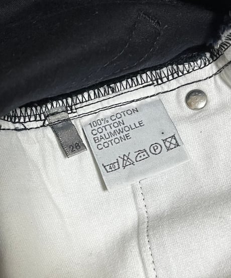 A/W 2003 DIOR HOMME “LUSTER” WAXED MOLESKIN PANTS