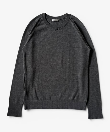 A/W 2007 DIOR HOMME “NAVIGATE” DISTRESSED KNIT SWEATER