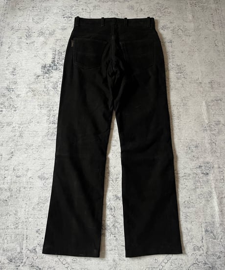 1990s Europe Nubuck leather pants