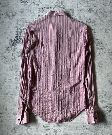 S/S 2005 Dior HOMME “BECK” Sheer Stripe Dress Shirt