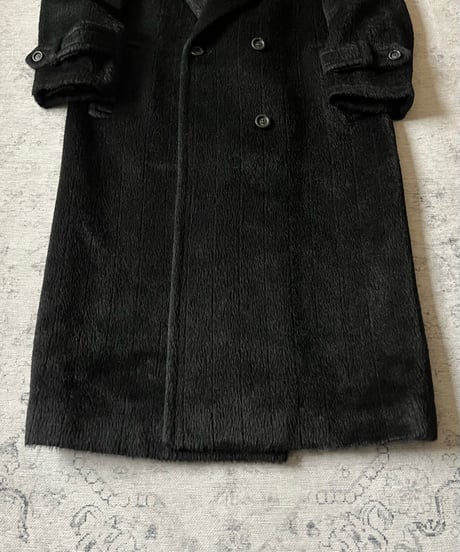 Alpaca Wool Double-Breasted Long Coat