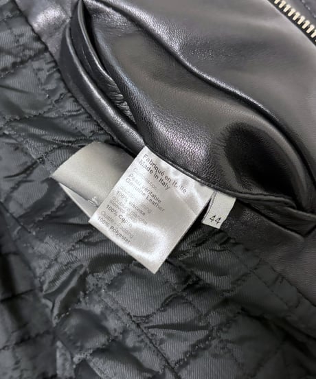 A/W 2007 DIOR HOMME “NAVIGATE”  A2 STYLE LEATHER FLIGHT JACKET［44］