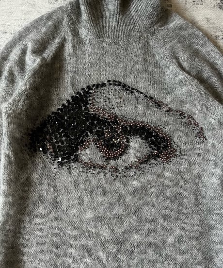 A/W 2004 Dior HOMME “Future Eye” mohair knit