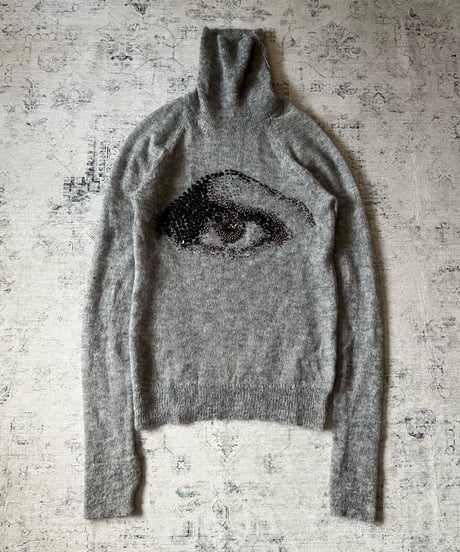 A/W 2004 Dior HOMME “Future Eye” mohair knit