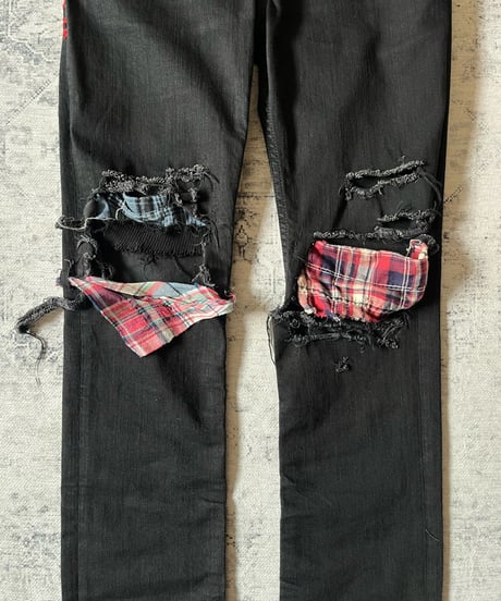 2000s L.G.B. Scarf-Docked Denim