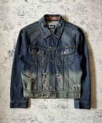 Dolce&Gabbana Gradient-dyed denim jacket