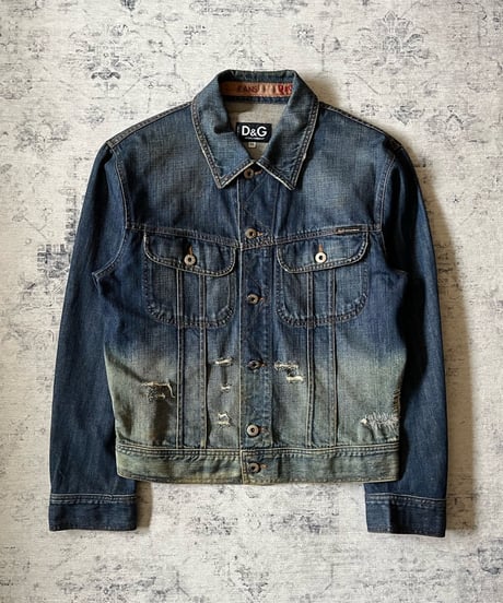 Dolce&Gabbana Gradient-dyed denim jacket