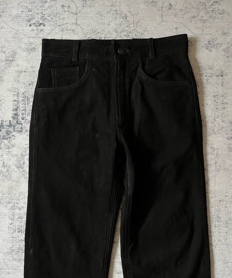 1990s Europe Nubuck leather pants