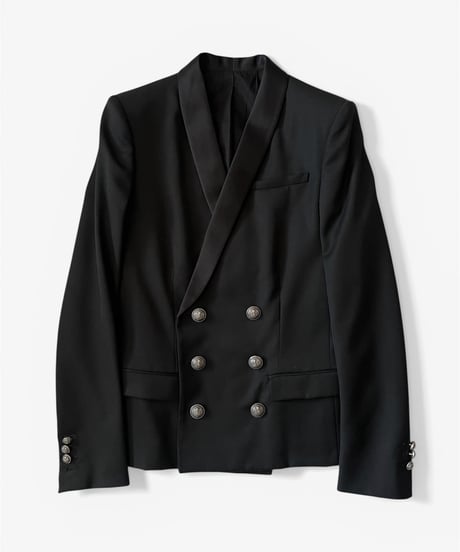 S/S 2014 BALMAIN HOMME SATIN SHAWL DB BLAZER