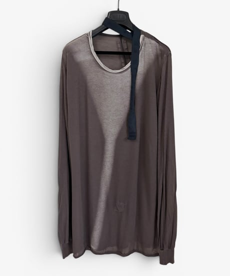 A/W 2007 RICK OWENS DRKSHDW BLEACHED NECK SHEER LONG SLEEVE［S］