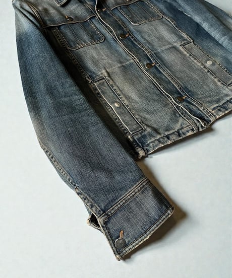 A/W 2005 DIOR HOMME “GRAM ROCK” RED-RUST DENIM JACKET