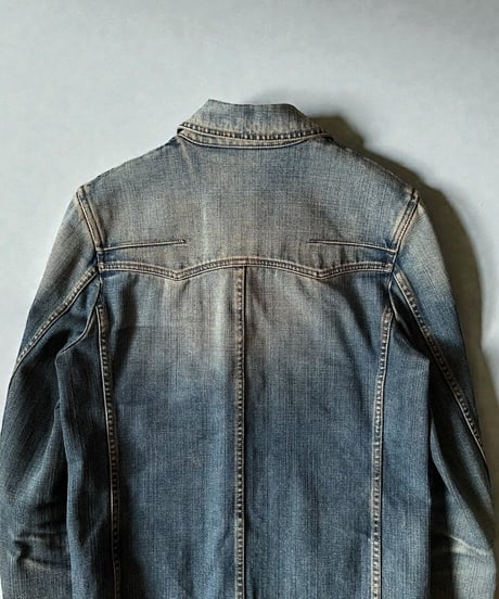 A/W 2005 DIOR HOMME “GRAM ROCK” RED-RUST DENIM JACKET