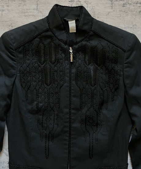S/S 1999 Versace geometric pattern jacket