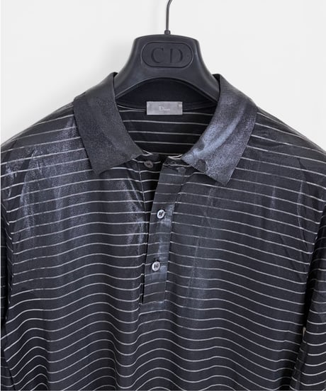 A/W 2003 DIOR HOMME “LUSTER” WAXED BORDER POLO［S］