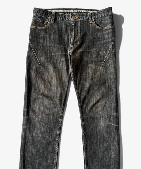 S/S 2008 NUMBER (N)INE “BIRDS” GREY DENIM