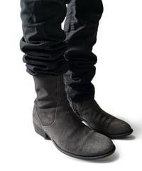 A/W 2001 Dior HOMME Side-Zip Suede leather boots
