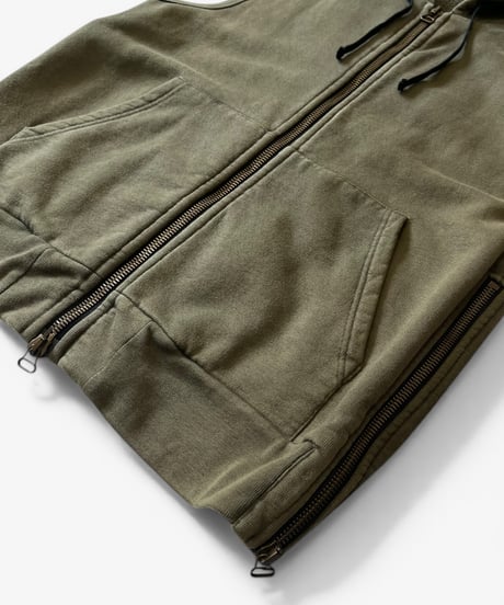 A/W 2010 BALMAIN BY CHRISTOPHE DECARNIN WIRE ZIP HOODIE VEST［M］
