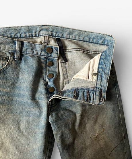 GALAARBEND MUD-WASHED SKINNY DENIM