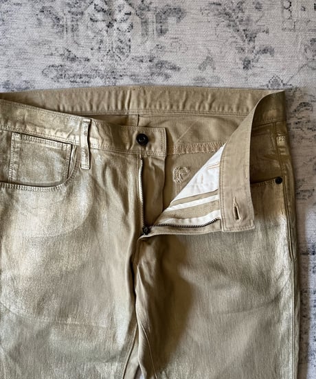 BLACKBARRETT by NEIL BARRETT Gold coating pants