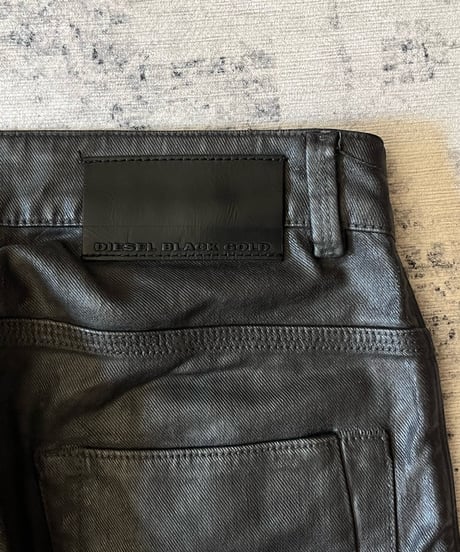 2000s Diesel black coating denim