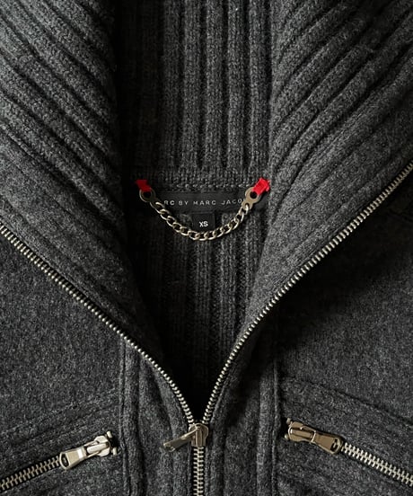 A/W 2008-2009 Marc by Marc Jacobs Rib Wool Mix Zip Jacket