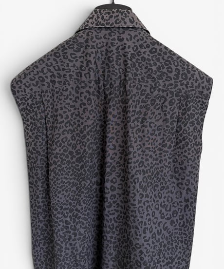 S/S 2004 NUMBER (N)INE “DREAM BABY DREAM” LEOPARD SLEEVELESS LONG SHIRT［3］