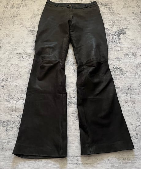 1990s Trousers type Goat Leather pants
