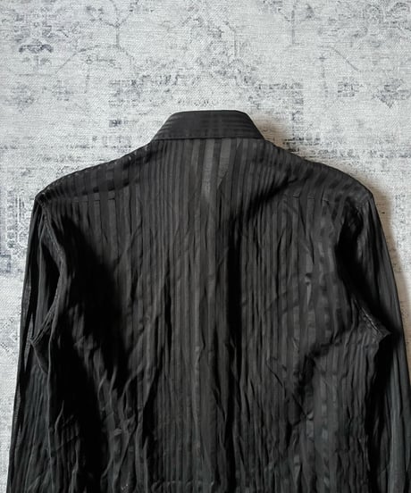 S/S 2005 Dior HOMME “BECK” Sheer Stripe Dress Shirt