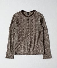 S/S 2008 NUMBER (N)INE ALL-OVER PRINT BUTTON-UP LONG CUTSEW