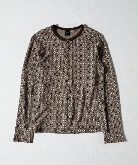 S/S 2008 NUMBER (N)INE ALL-OVER PRINT BUTTON-UP LONG CUTSEW