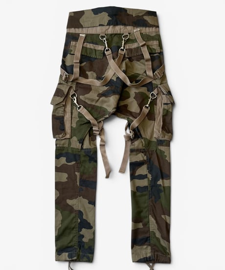 S/S 2011 BALMAIN HOMME BY CHRISTOPHE DECARNIN PARACHUTE CARGO PANTS［XS］