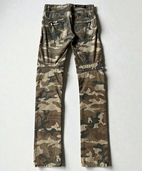 A/W 2014 BALMAIN HOMME CAMOUFLAGE BIKER PANTS