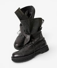 A/W 2009 KRIS VAN ASSCHE RUNWAY FOLD-OVER COMBAT BOOTS［41-42］